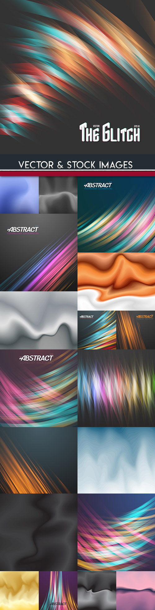 Abstract light effect and blurred gradient background