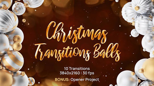 2 in 1 Christmas Transitions | Opener - Project for After Effects (Videohive)