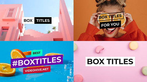 BOX Titles and Lower Thirds for After Effects - Project for After Effects (Videohive)