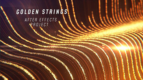 Golden Strings Logo - Project for After Effects (Videohive)