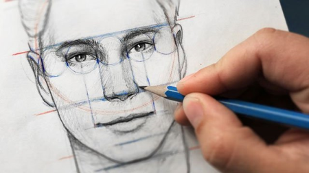 The Ultimate Face & Head Drawing Course   for beginners