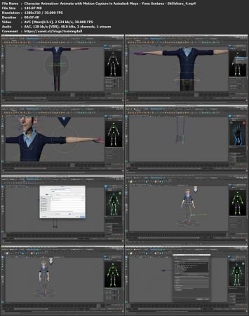 Character Animation: Animate with Motion Capture in Autodesk Maya