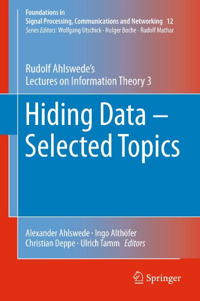 Hiding Data Selected Topics